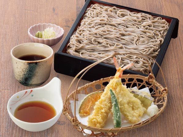 海老天せいろそば | 自家製石臼挽き二八そば |藍屋｜和食レストラン