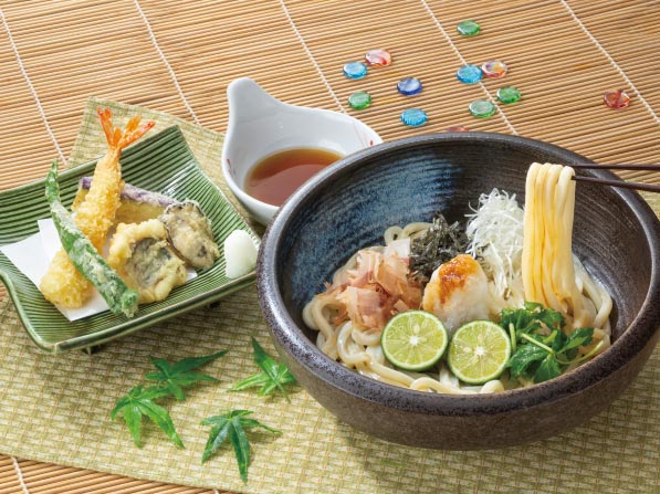 瀬戸内すだちおろしうどんと瀬戸内天ぷら盛り合わせ | 瀬戸内フェア