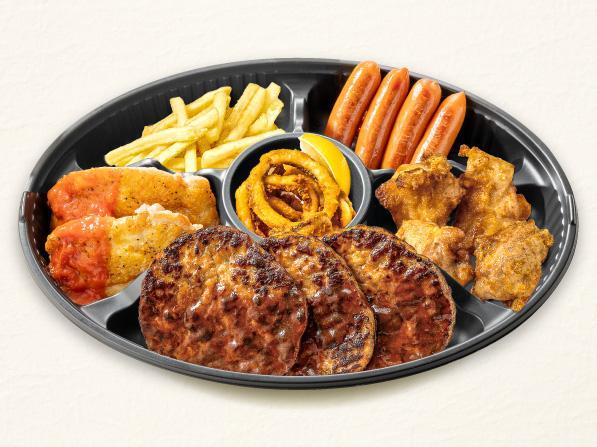 格拉齐组合（汉堡肉饼、鸡肉、炸鱿鱼、土豆等）| Grazie Gardens