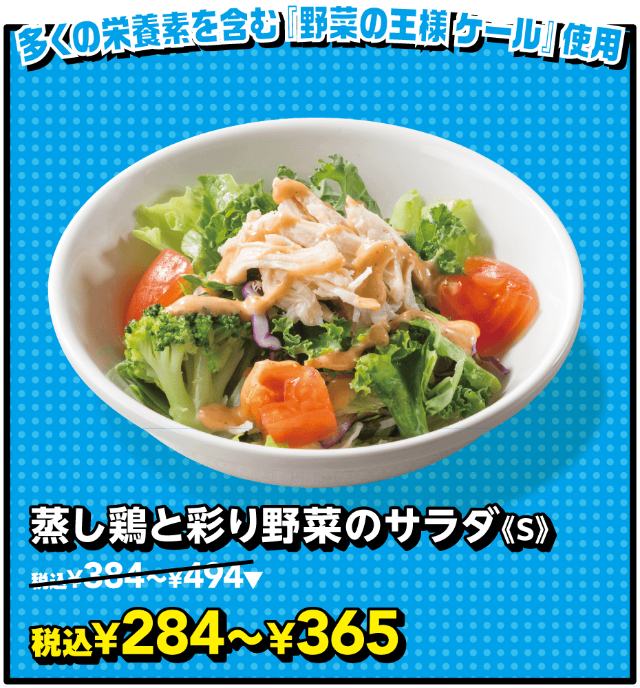 蒸し鶏と彩り野菜のサラダ《S》