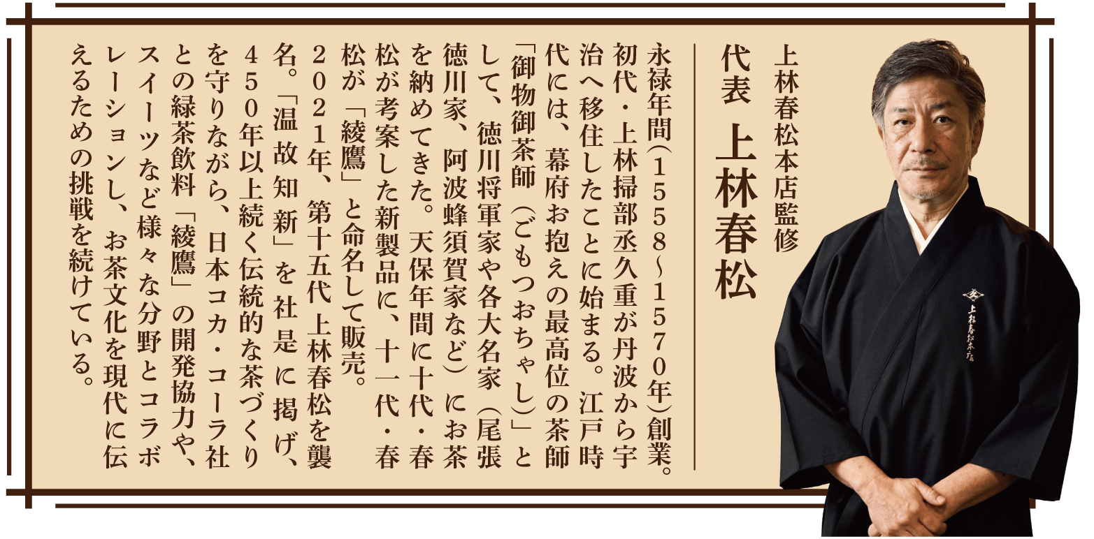 第十五代 茶師 上林春松