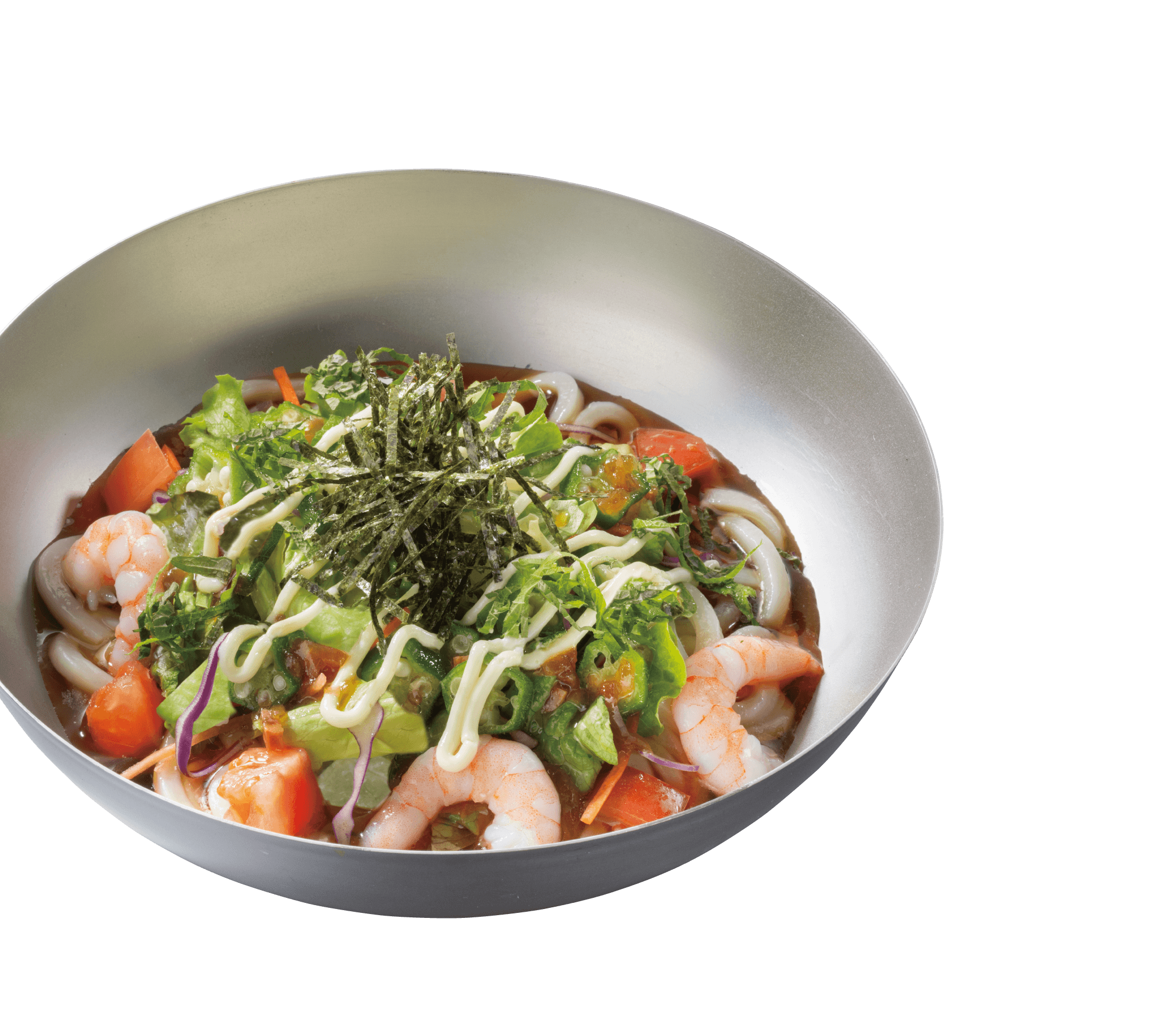 ねばとろサラダうどん／ねばとろサラダうどん＋選べるミニ丼セット