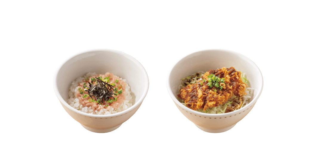 ミニねぎとろ丼／ミニソースひれかつ丼