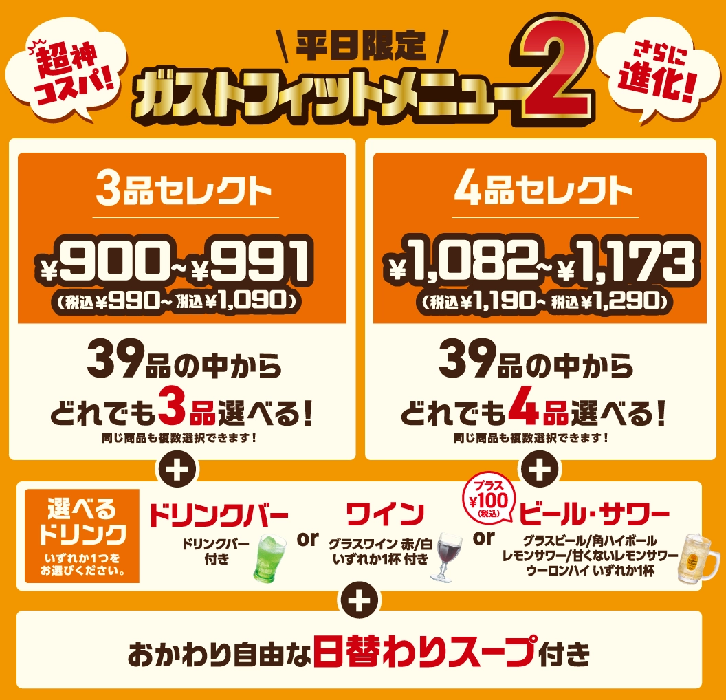 ガストフィットメニュー2