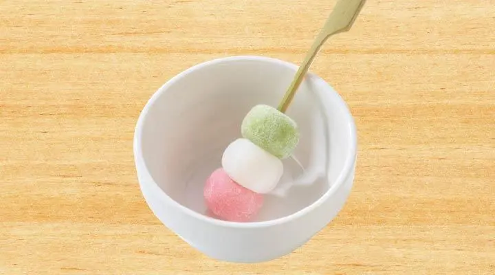 Exclusive offer for customers ordering dessert] Three-color dango