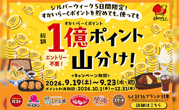 すかいらーくポイント山分けキャンペーン