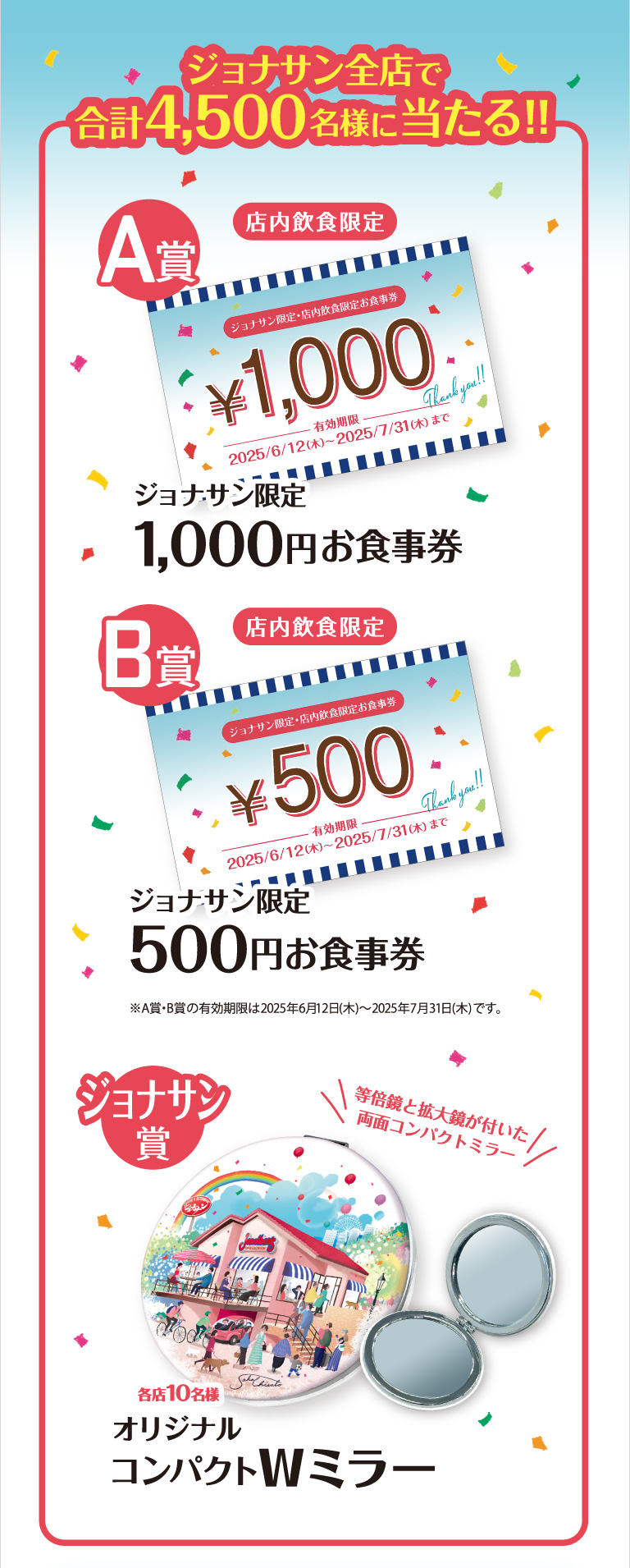 45周年サンクスくじ