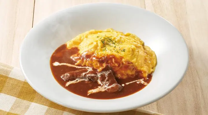 一点物【食品サンプル】ビーフシチュー　オムライス 実物大　新品未使用 プレミアムビーフシチューオムライス（3個入）（送料別） 商品