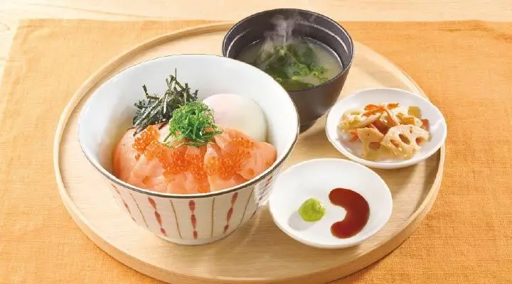 とろサーモン＆いくら丼（みそ汁・惣菜つき） | 和食 |ジョナサン