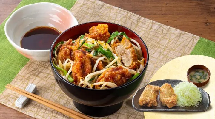 Rice bowl/fried chicken set | Menu | Karayoshi（から好し