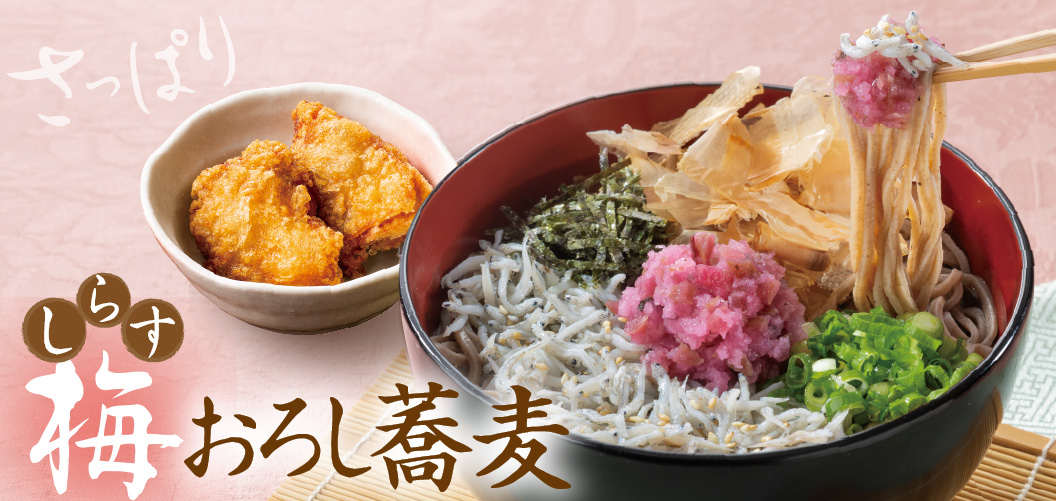 しらす梅おろし蕎麦