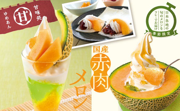 Domestic Cantaloupe with Whipped Cream