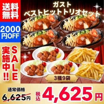 【立減2000日圓！ 】Gusto（ガスト）最佳口味三重奏套裝（3種口味，9袋）