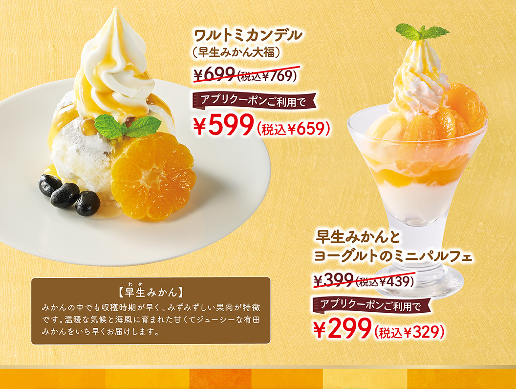 ワルトミカンデル　早生みかんとヨーグルトのミニパルフェ