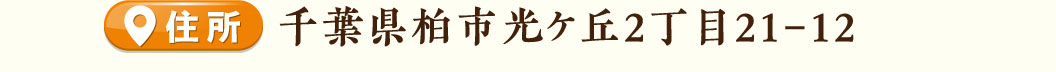 柏光が丘店住所