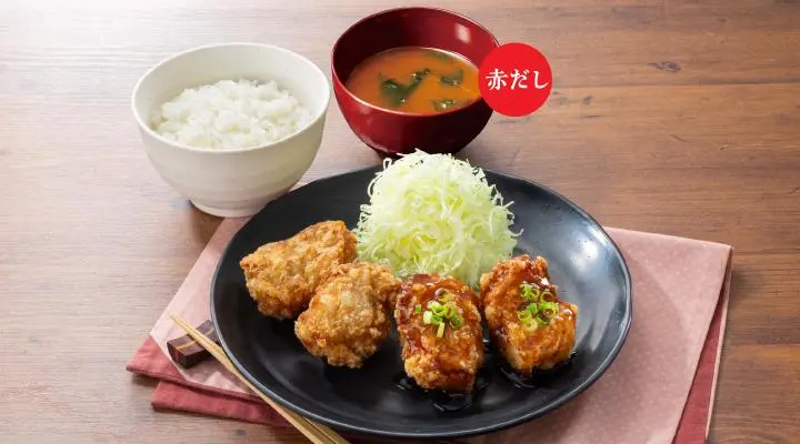 Sweet and Combination set meal (Set meal of two kinds of deep