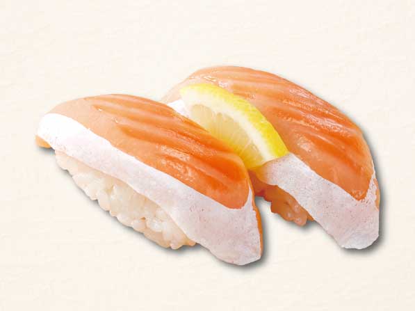 とろサーモン 単品握り 260円 魚屋路 すかいらーくグループ