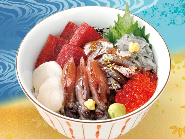 はろうきてぃ　レストラン　丼シリーズ　　　ストラップセット　新品 平日ランチ限定】ととやの「昼丼」 | 期間限定 |魚屋路 | すかいらーく