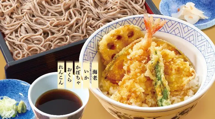 ランチ天丼せいろそばセット | ランチ丼／定食 |夢庵｜和食レストラン