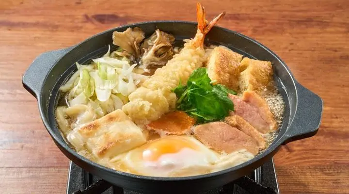京都　井口特製　うどん鍋 上海老天鍋焼きうどん | 季節のおすすめ |夢庵｜和食レストラン