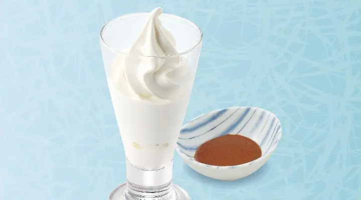Rich soft serve ice cream from Hokkaido (Chocolate sauce