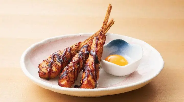 Chicken Meatballs Skewer with Egg Yolk (3 skewers) | Nibbles
